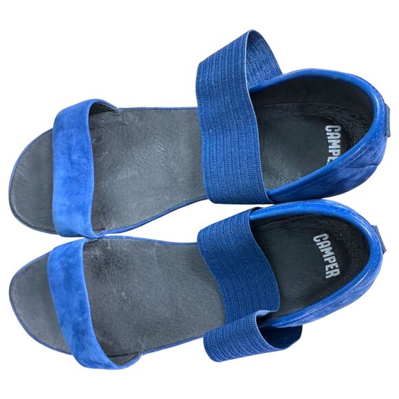 Camper Right Nina 21735-058 Blue Suede Strap Sandals Size EU 39 US 9 - Picture 11 of 11